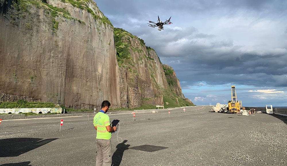 Relevé LiDAR sous drone réalisé par Arcad Ingénierie